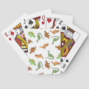 Cute Dinosaur Pattern Poker Cards
