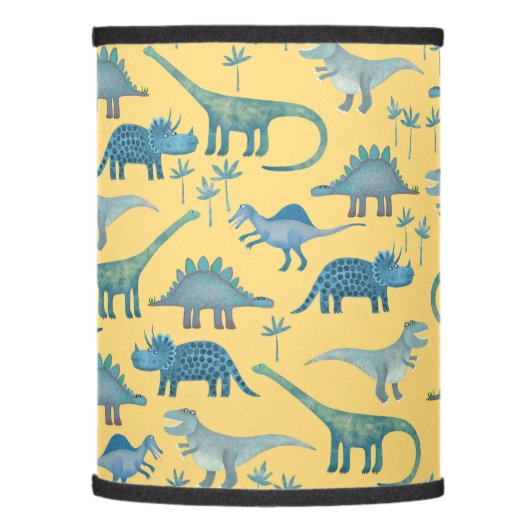 Cute Dinosaur Pattern Yellow Lamp Shade (Left)