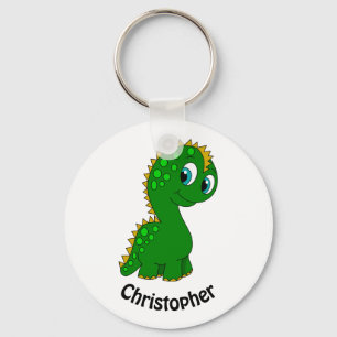 Cute Dinosaur Personalized Keychain