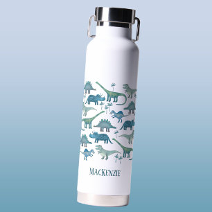 Cute Dinosaur Personalized Water Bottle