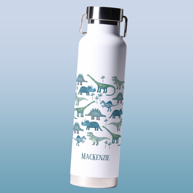 Cute Dinosaur Personalized Water Bottle (Dinosaur personalized water bottle)