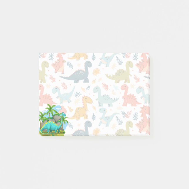 Cute Dinosaur Post-it Notes (Front)