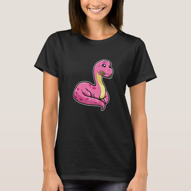 Cute Dinosaur Primeval Animal Apatosaurus Premium T-Shirt (Front)
