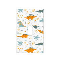 Cute Dinosaur Raoarrr! Pattern Light Switch Cover