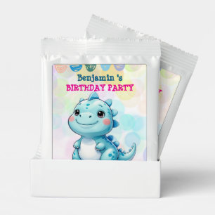 Cute Dinosaur rex Balloon Birthday Party Welcome Margarita Drink Mix