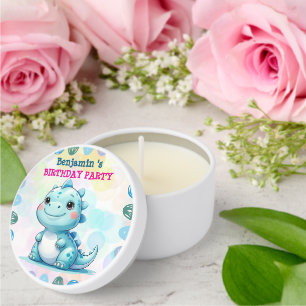 Cute Dinosaur rex Balloon Birthday Party Welcome Mini Candle Favors