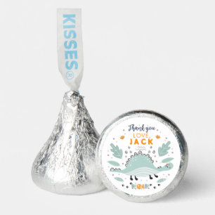 Cute Dinosaur Roar Thank You Birthday Party Hershey®'s Kisses®