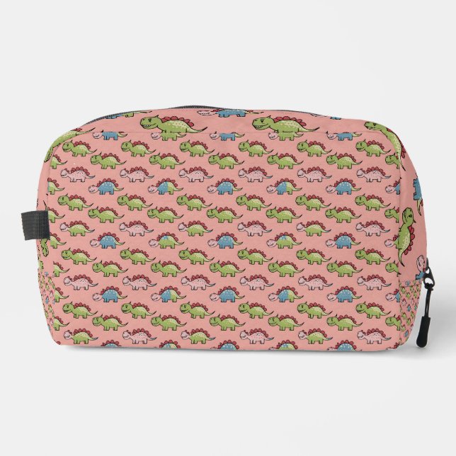Cute dinosaur seamless pattern dopp kit (Front)