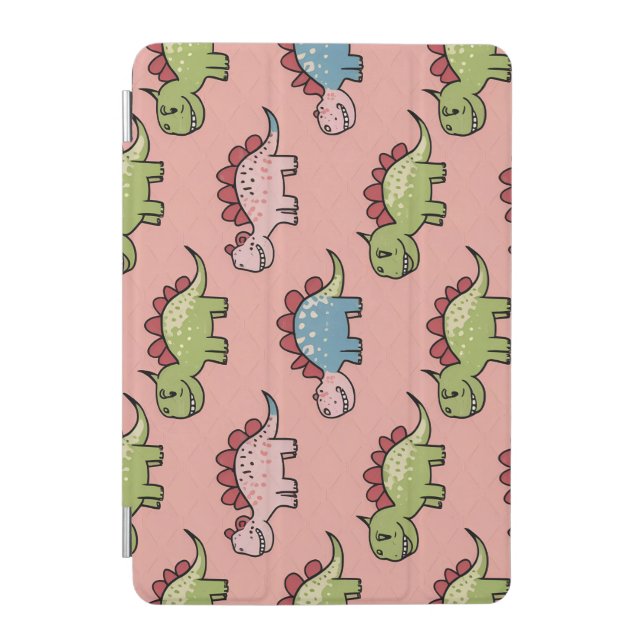 Cute dinosaur seamless pattern iPad mini cover (Front)