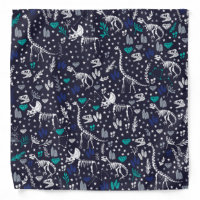Cute Dinosaur Skeletons Bandana
