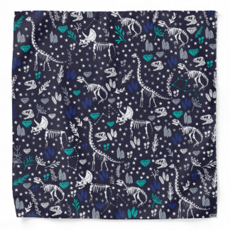 Cute Dinosaur Skeletons Bandana