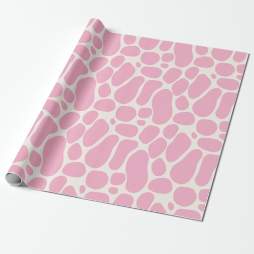 Cute Dinosaur Spots Girl Baby shower  Wrapping Paper
