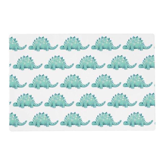 Cute Dinosaur Stegosaurus pattern Placemat (Front)