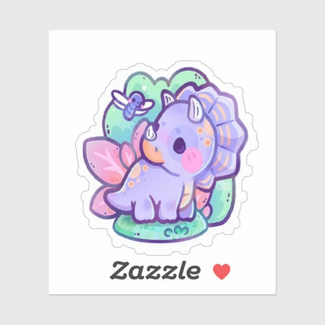 Cute Dinosaur Sticker (Sheet)