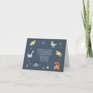 Cute Dinosaur Thank You Card