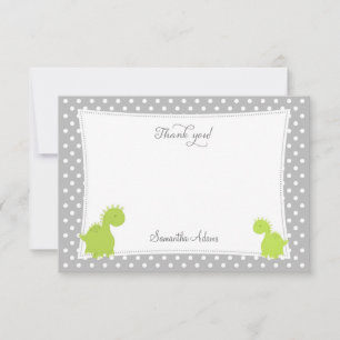 Cute Dinosaur Thank You Card