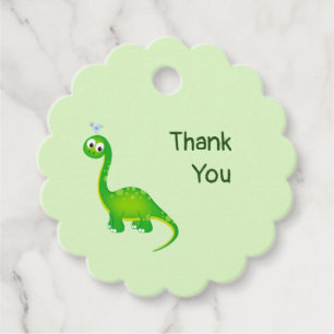 Cute Dinosaur Thank You Favor Tags