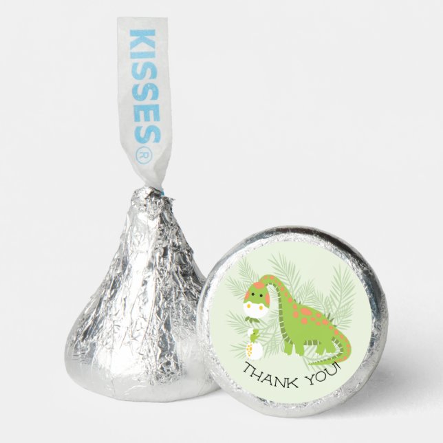 Cute Dinosaur Thank You Hershey®'s Kisses® (Front)