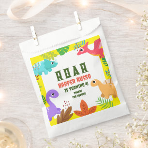 Cute Dinosaur themed Birthday party supplies  Favor Bag
