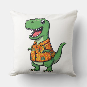 Cute Dinosaur Throw Pillow – Fun Cartoon Dino Cush
