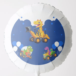Cute dinosaur tractor dig truck balloon Birthday 