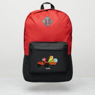 Cute dinosaur tractor Truck boy Back To School kid Port Authority® Backpack