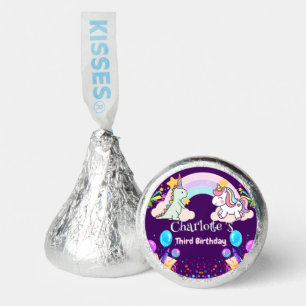 Cute Dinosaur Unicorn rainbow Balloon birthday Hershey®'s Kisses®