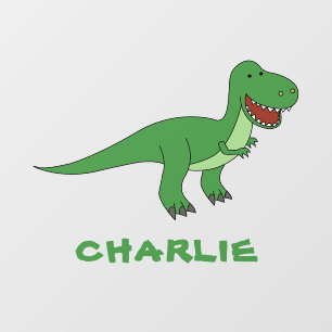 Cute Dinosaur Unique Boy Personalized Custom Name Wall Decal