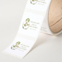 Cute Dinosaur Watercolor Hatching Soon Baby Shower