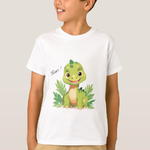 Cute dinosaur wild jungle zoo Birthday party boys T-Shirt