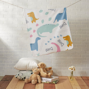 Cute Dinosaur World Baby Blanket