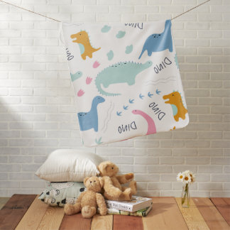 Cute Dinosaur World Baby Blanket