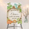 Cute Dinosaurs 1st Birthday Baby Shower Welcome 