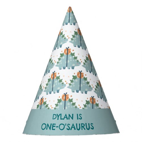Cute Dinosaurs 1st Birthday Party Hat