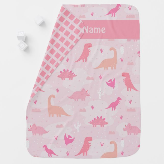 Cute Dinosaurs Baby Blanket (In Situ)