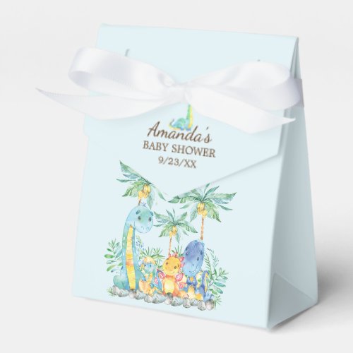 Cute Dinosaurs Baby Shower Favor Box