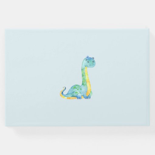 Cute Dinosaurs Baby Shower Guest Book | Zazzle