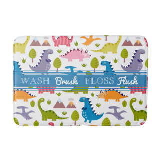 Cute Dinosaurs Bath Mat