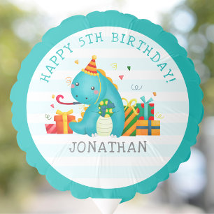 Cute Dinosaurs Birthday Boy  Balloon