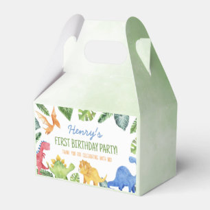 Cute Dinosaurs Birthday Favor Box