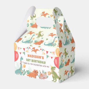 Cute Dinosaurs Birthday Party Favor Boxes