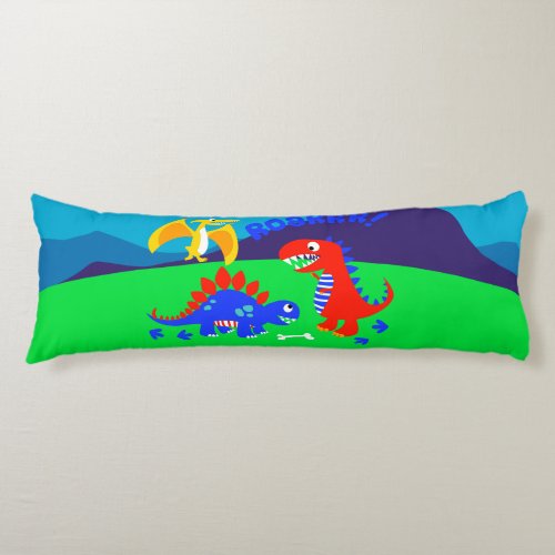 Cute dinosaurs body pillow