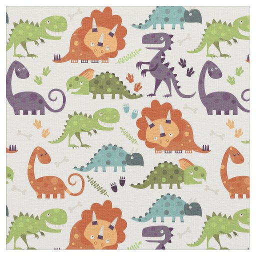 Cute Dinosaurs Dino Boys Kid Pattern Fabric