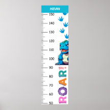 Cute Dinosaurs Growth Chart 