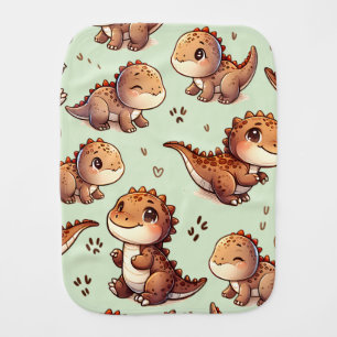 Cute Dinosaurs Nursery Baby Burp Cloth