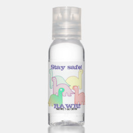 Cute Dinosaurs Pastel Colorful Hand Sanitizer