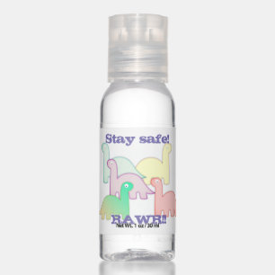 Cute Dinosaurs Pastel Colorful Hand Sanitizer
