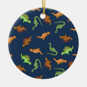 Cute Dinosaurs Pattern Ceramic Ornament