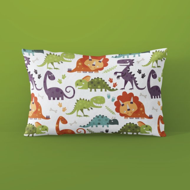 Cute Dinosaurs Pattern Dino Boys Room Pillow Case (Creator Uploaded)