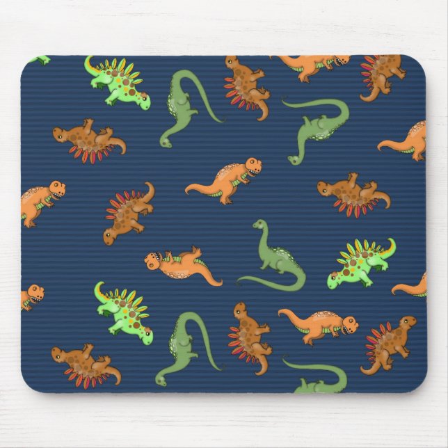 Cute Dinosaurs Pattern Mouse Pad (Front)